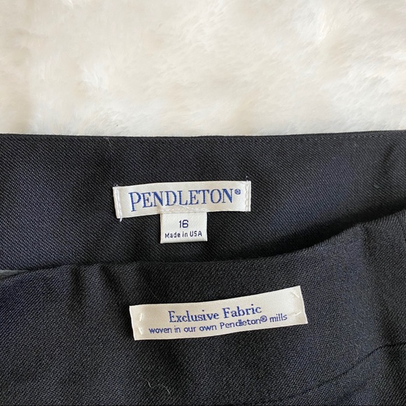 NEW Pendleton Seasonless Black Wool midi Skirt - Picture 5 of 7